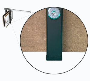 mattress carrier clamp denoting paddle clearnance.
