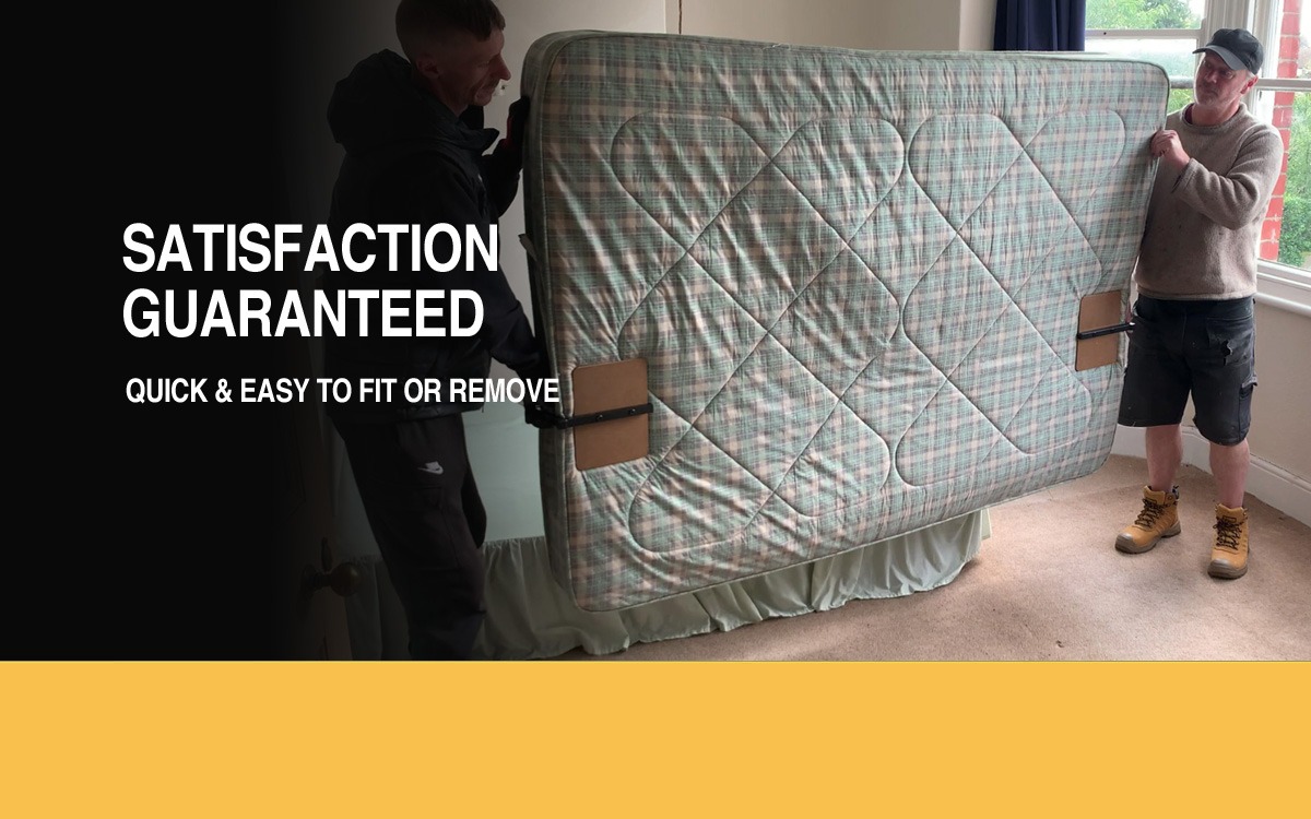 carrying a mattress with mattress carrier clamps
